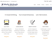 Tablet Screenshot of mollymchugh.com